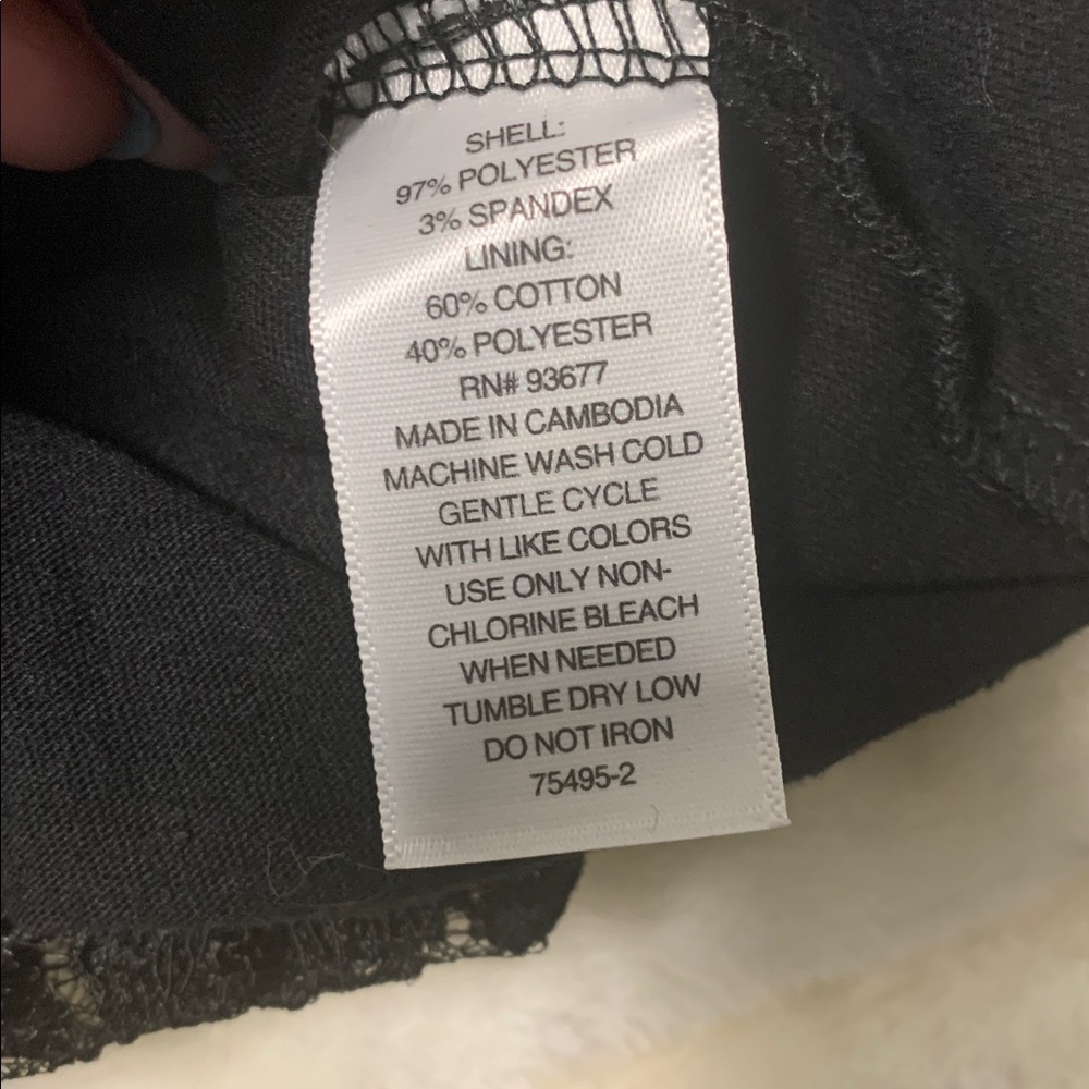 Arizona Jeans Co. black lace top with tank NWT - Picture 5 of 8